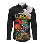 Personalized Eritrea Independence 35 Years Long Sleeve Button Shirt Freedom Fighters Heritage