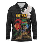 Personalized Eritrea Independence 35 Years Long Sleeve Polo Shirt Freedom Fighters Heritage