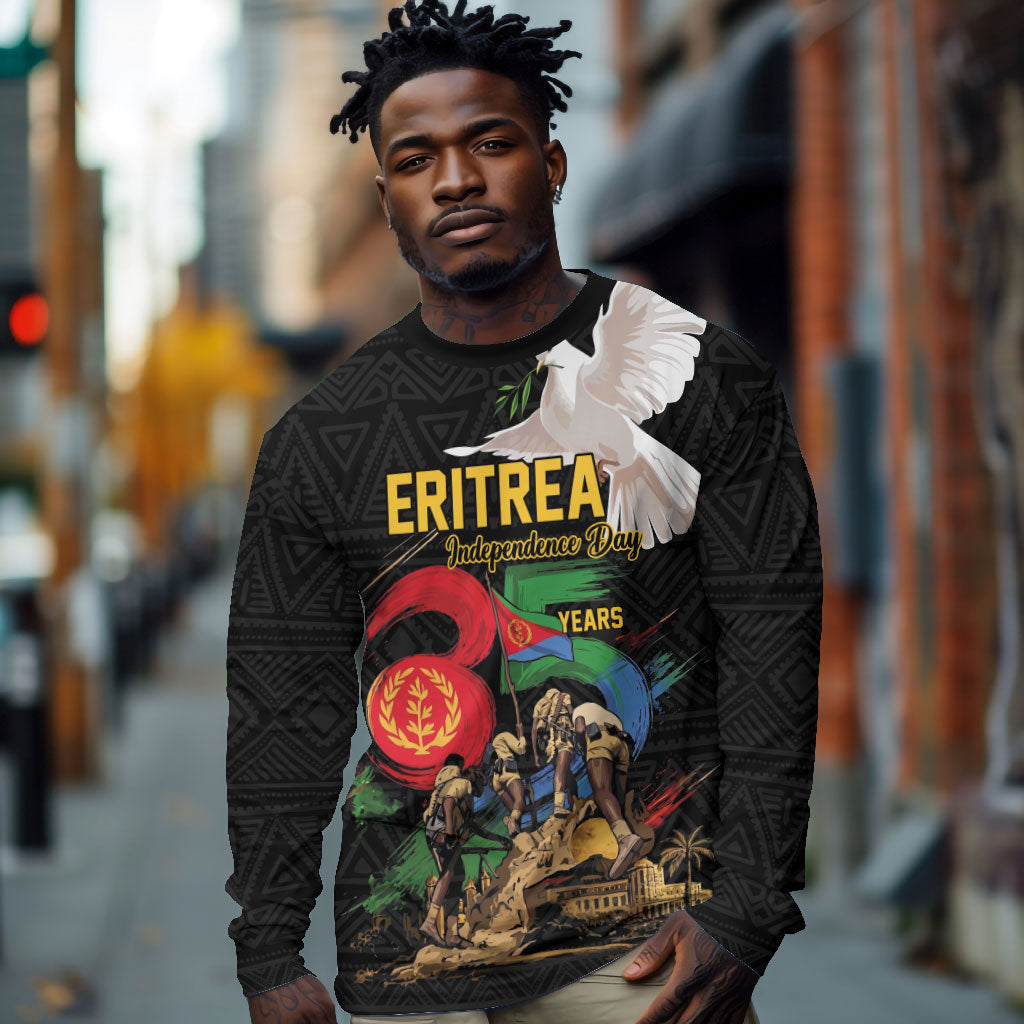 Personalized Eritrea Independence 35 Years Long Sleeve Shirt Freedom Fighters Heritage