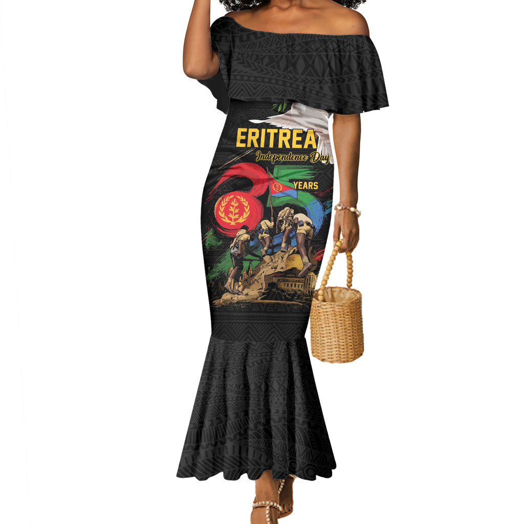 Personalized Eritrea Independence 35 Years Mermaid Dress Freedom Fighters Heritage