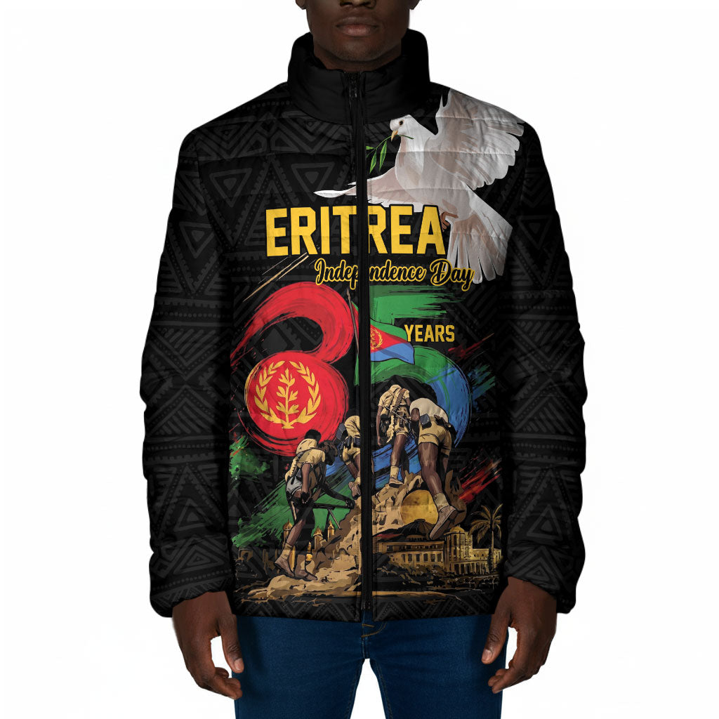 Personalized Eritrea Independence 35 Years Padded Jacket Freedom Fighters Heritage