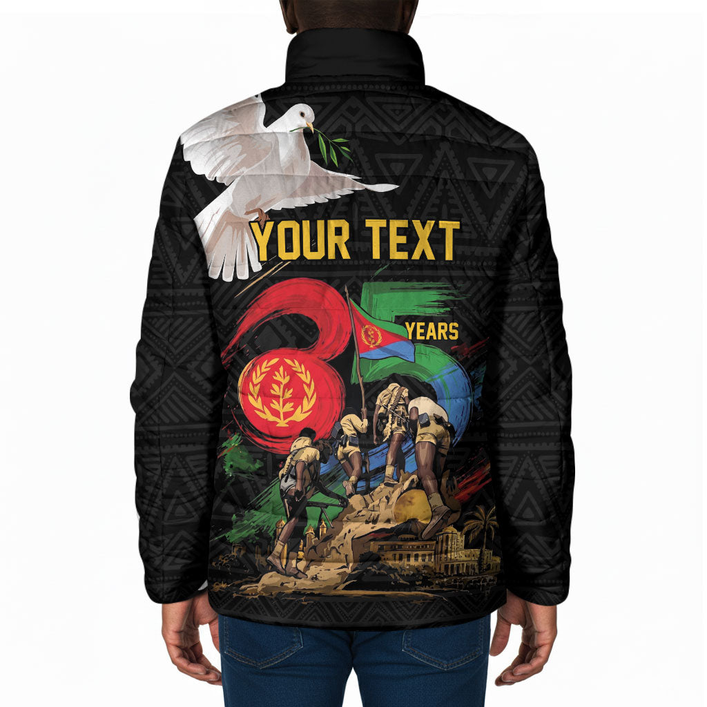 Personalized Eritrea Independence 35 Years Padded Jacket Freedom Fighters Heritage