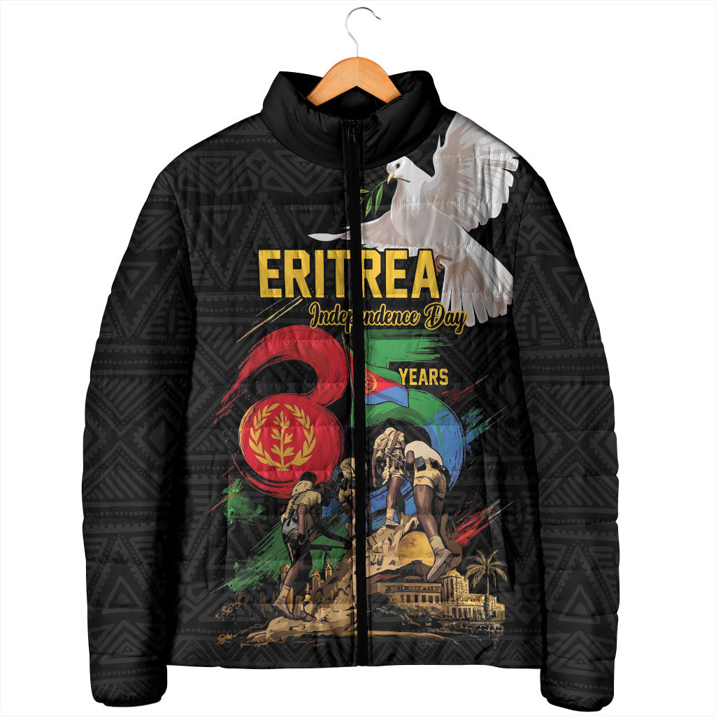 Personalized Eritrea Independence 35 Years Padded Jacket Freedom Fighters Heritage
