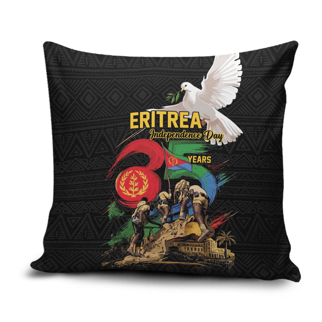 Eritrea Independence 35 Years Pillow Cover Freedom Fighters Heritage