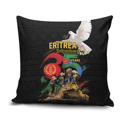 Eritrea Independence 35 Years Pillow Cover Freedom Fighters Heritage