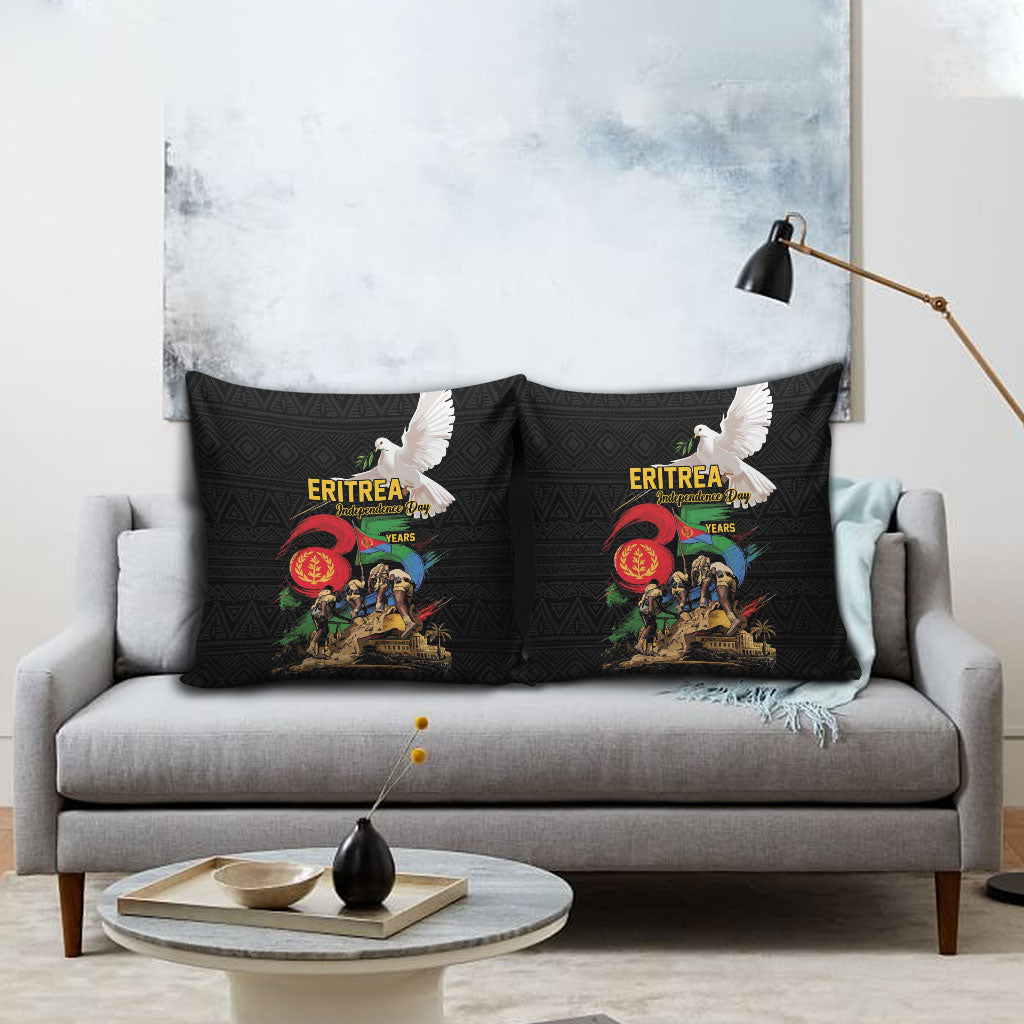 Eritrea Independence 35 Years Pillow Cover Freedom Fighters Heritage