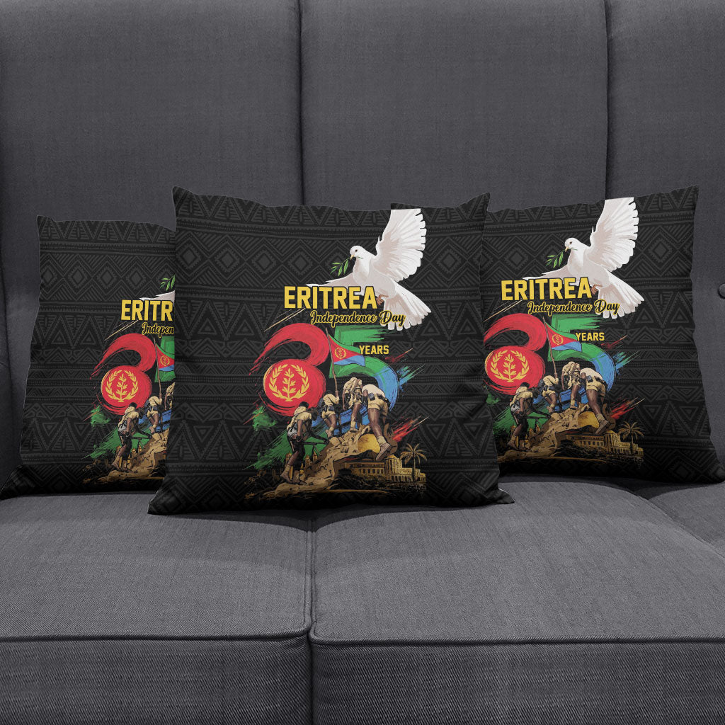 Eritrea Independence 35 Years Pillow Cover Freedom Fighters Heritage