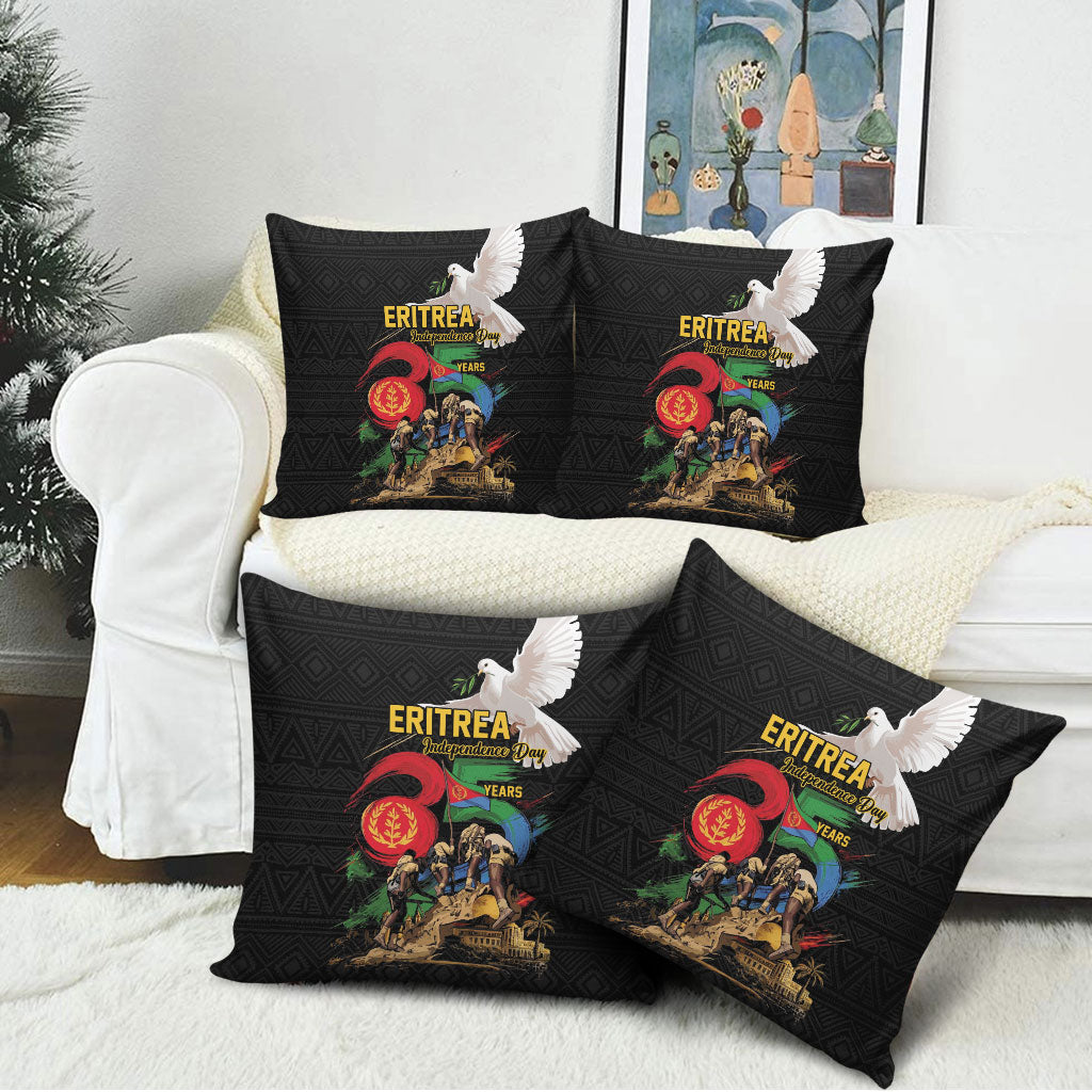 Eritrea Independence 35 Years Pillow Cover Freedom Fighters Heritage