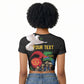 Personalized Eritrea Independence 35 Years Raglan Cropped T shirt Freedom Fighters Heritage