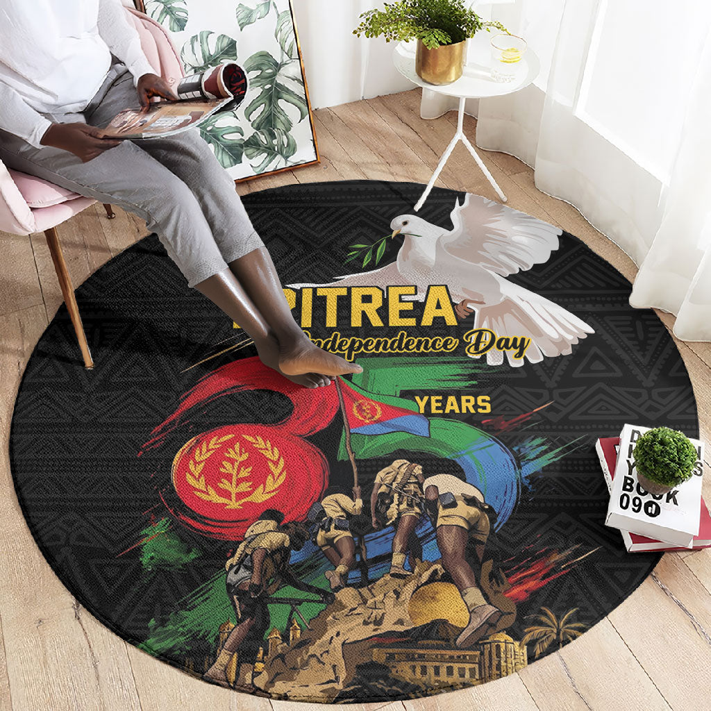 Eritrea Independence 35 Years Round Carpet Freedom Fighters Heritage