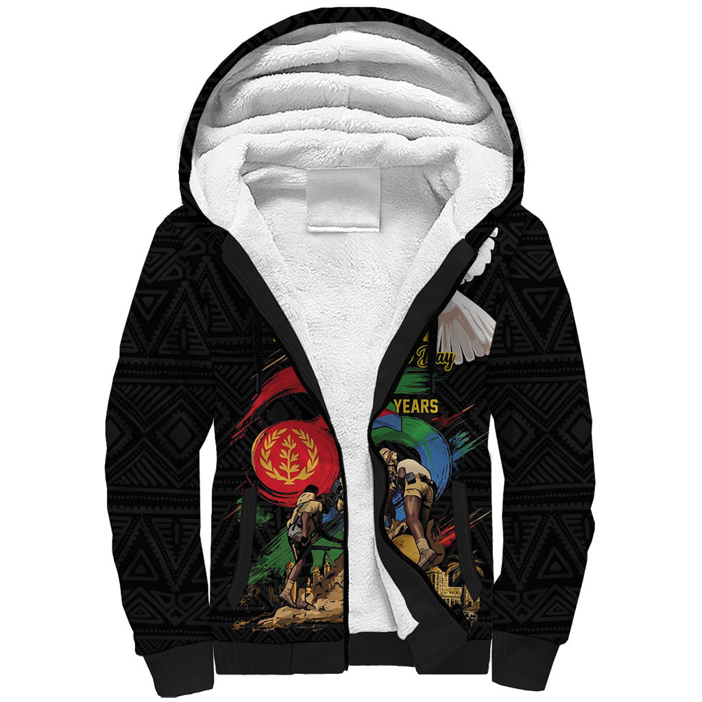 Personalized Eritrea Independence 35 Years Sherpa Hoodie Freedom Fighters Heritage
