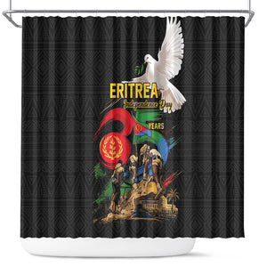 Eritrea Independence 35 Years Shower Curtain Freedom Fighters Heritage