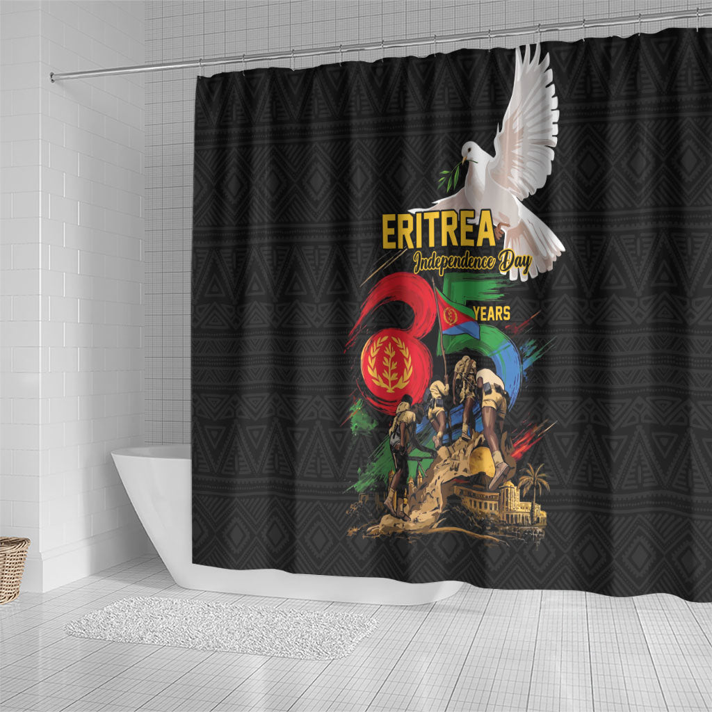 Eritrea Independence 35 Years Shower Curtain Freedom Fighters Heritage