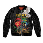 Personalized Eritrea Independence 35 Years Sleeve Zip Bomber Jacket Freedom Fighters Heritage