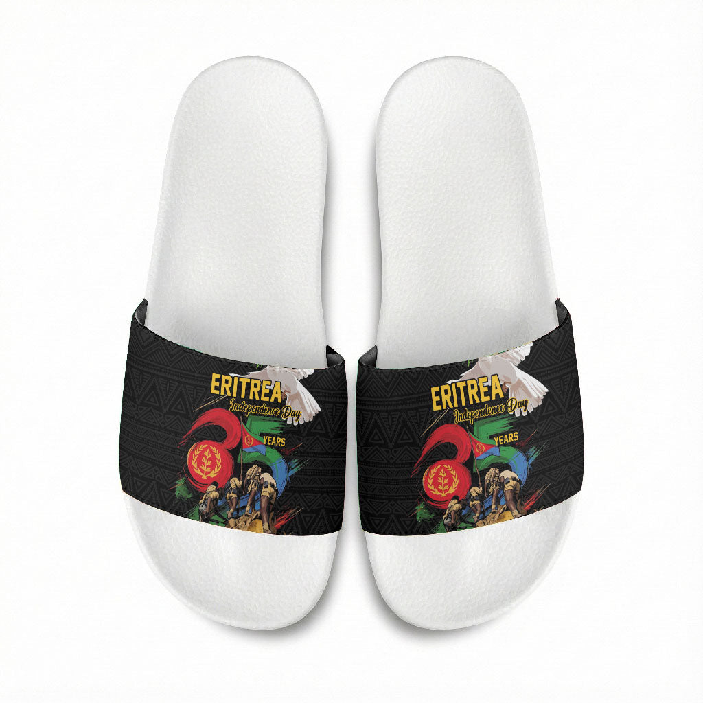 Eritrea Independence 35 Years Slide Sandals Freedom Fighters Heritage
