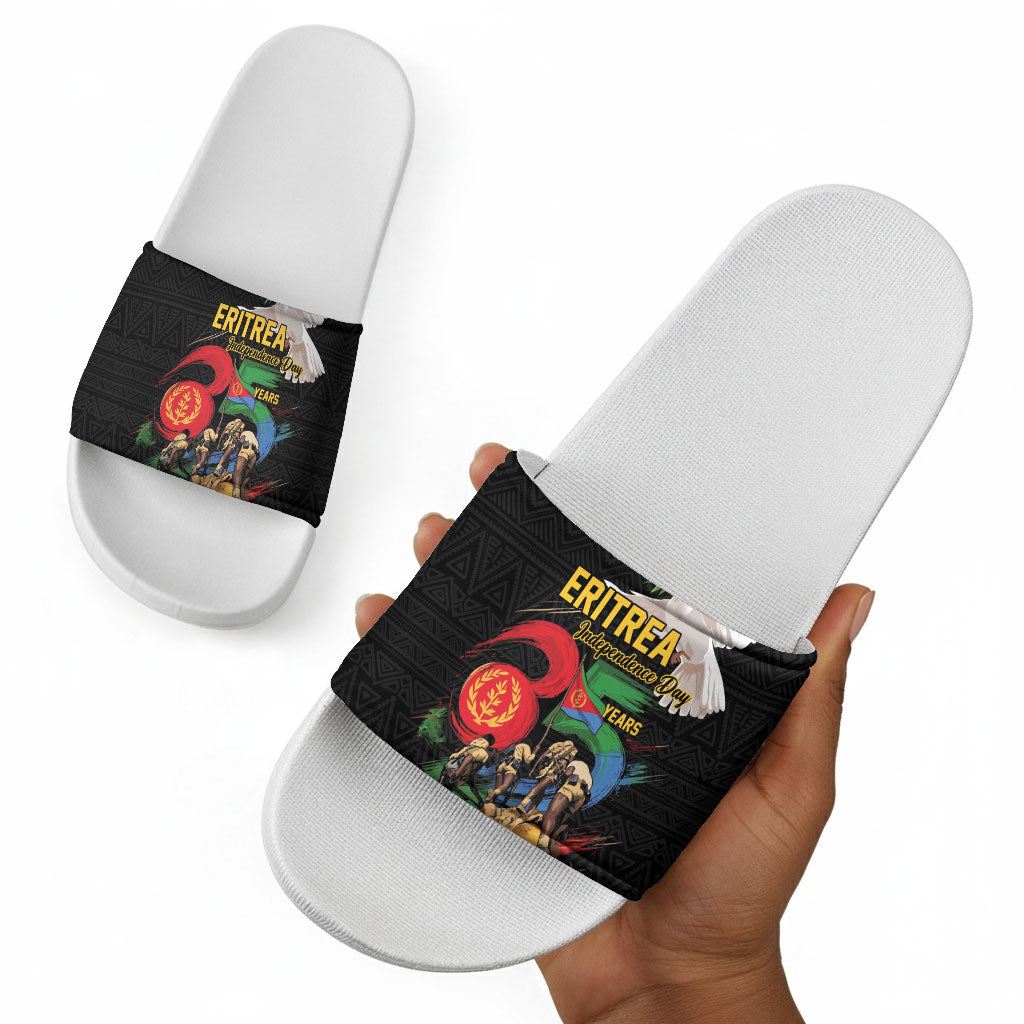 Eritrea Independence 35 Years Slide Sandals Freedom Fighters Heritage
