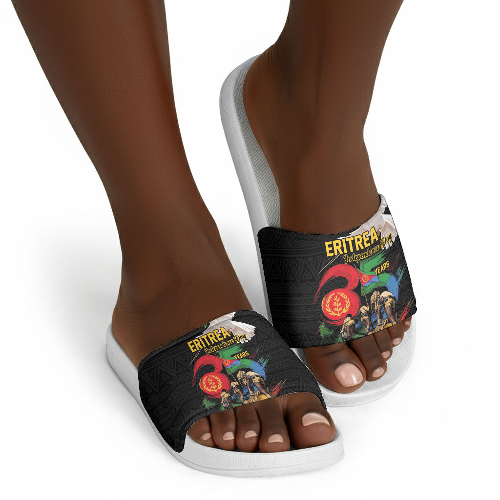 Eritrea Independence 35 Years Slide Sandals Freedom Fighters Heritage