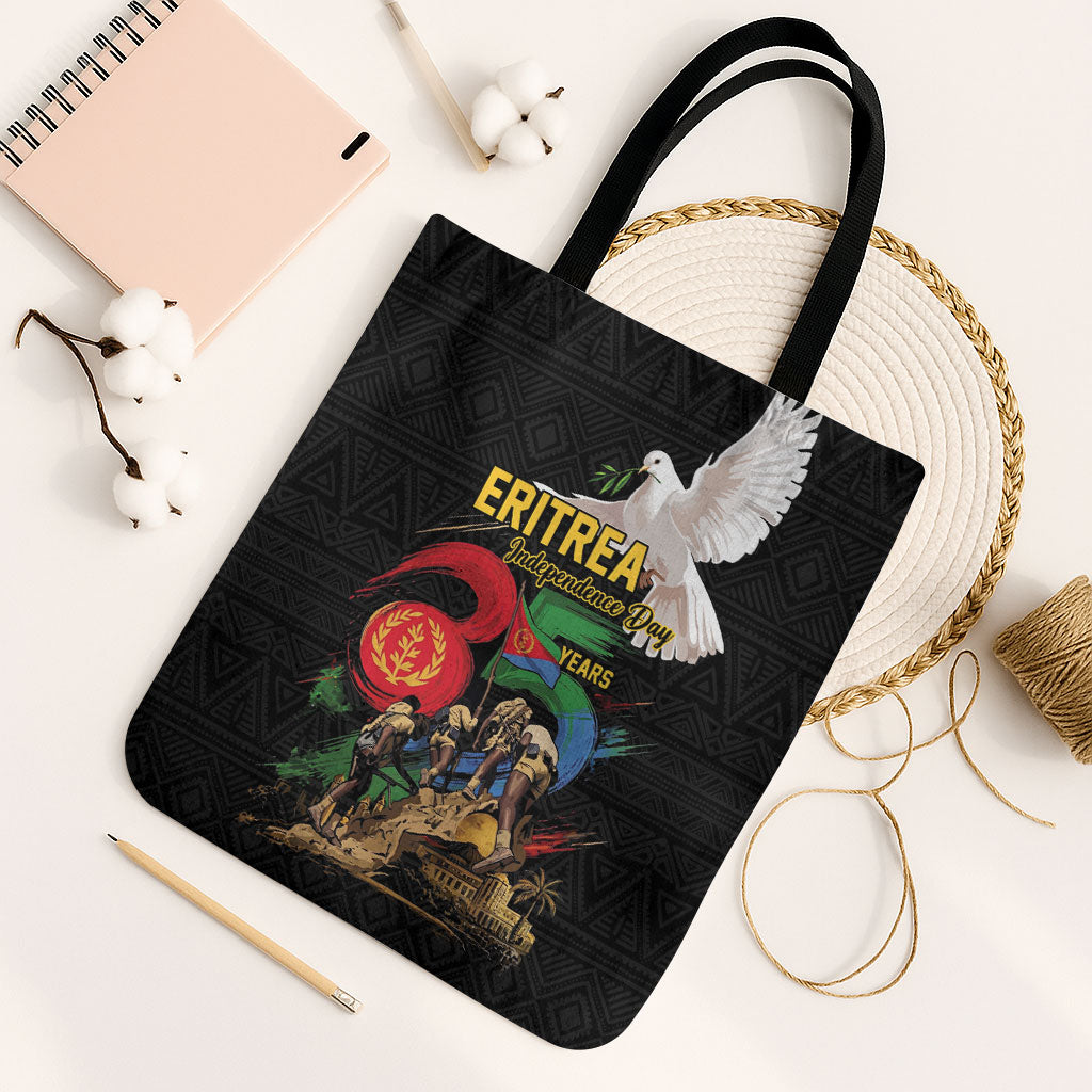 Eritrea Independence 35 Years Tote Bag Freedom Fighters Heritage