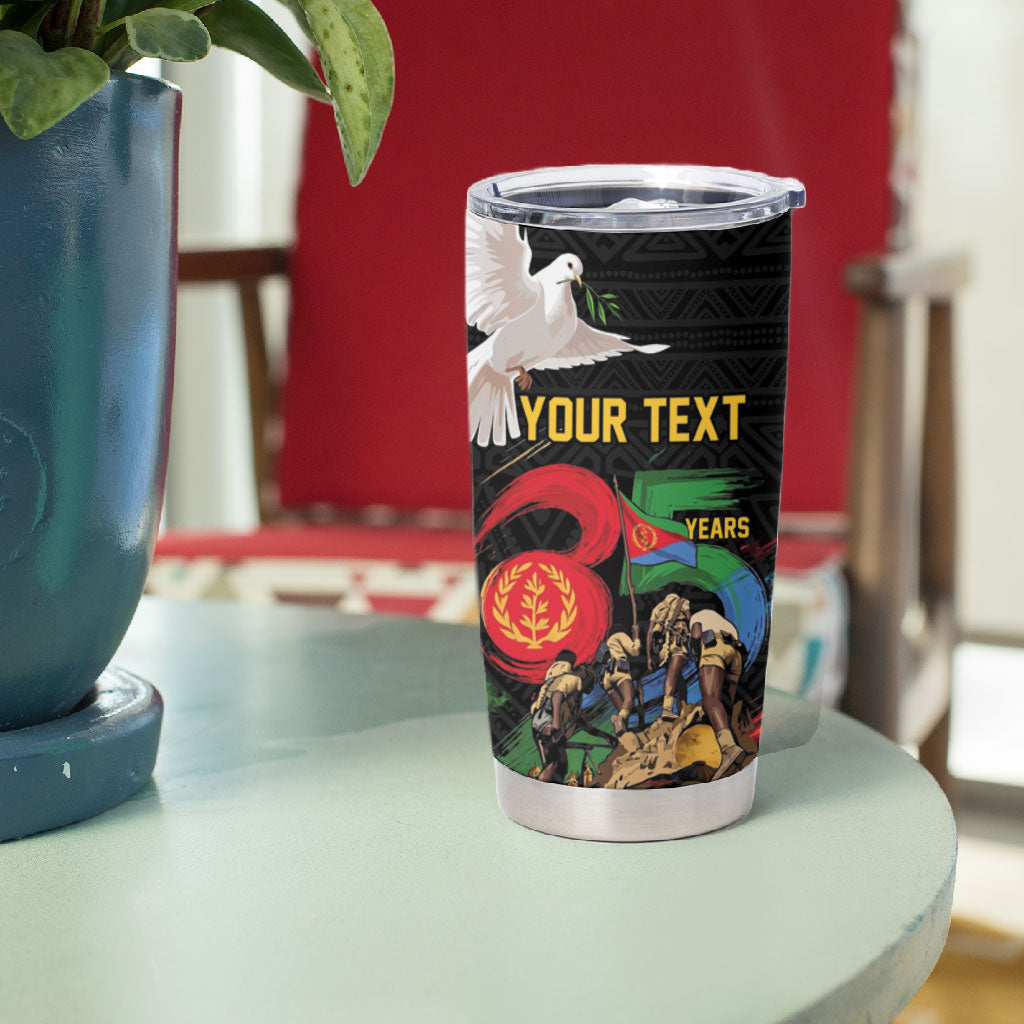 Personalized Eritrea Independence 35 Years Tumbler Cup Freedom Fighters Heritage