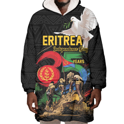 Personalized Eritrea Independence 35 Years Wearable Blanket Hoodie Freedom Fighters Heritage