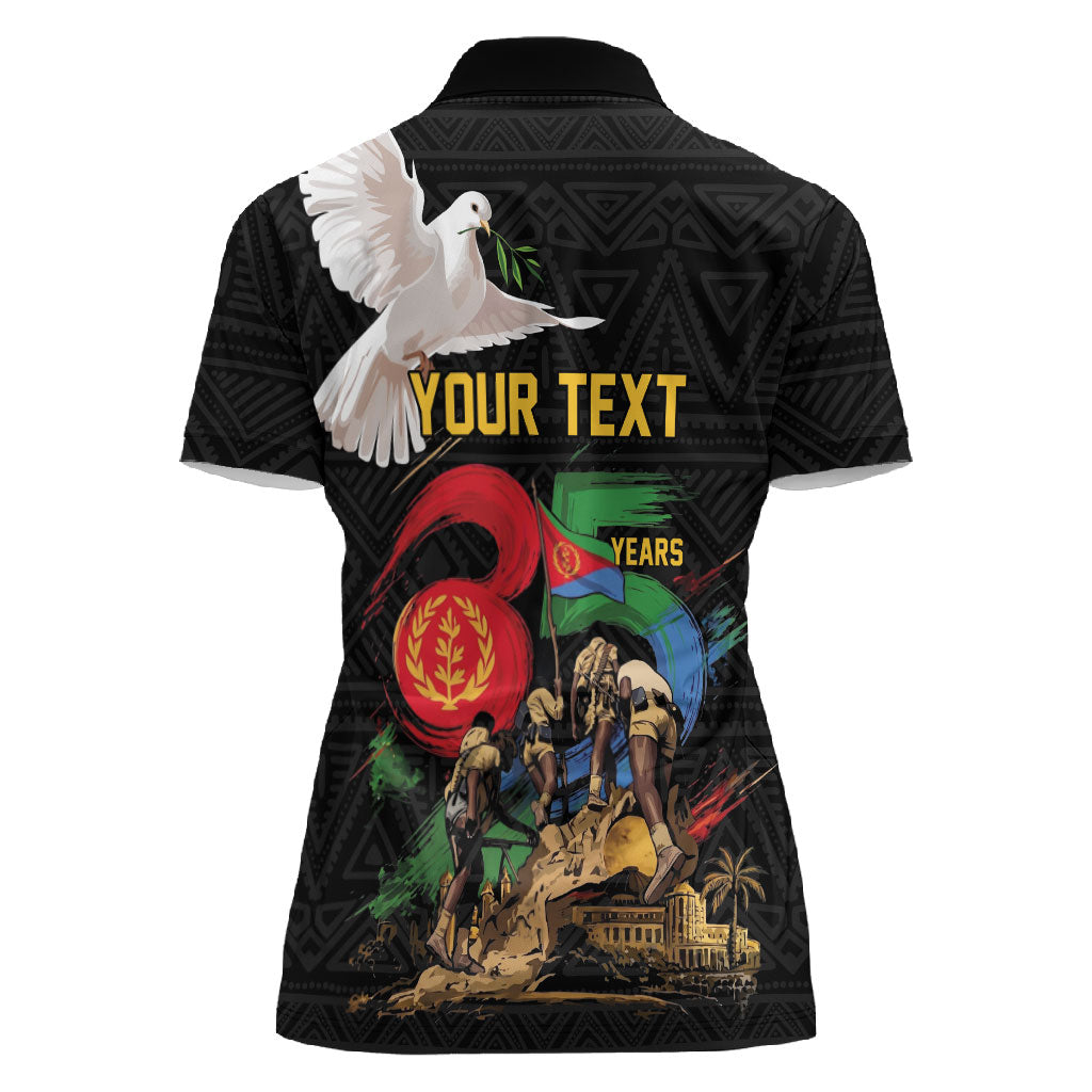 Personalized Eritrea Independence 35 Years Women Polo Shirt Freedom Fighters Heritage