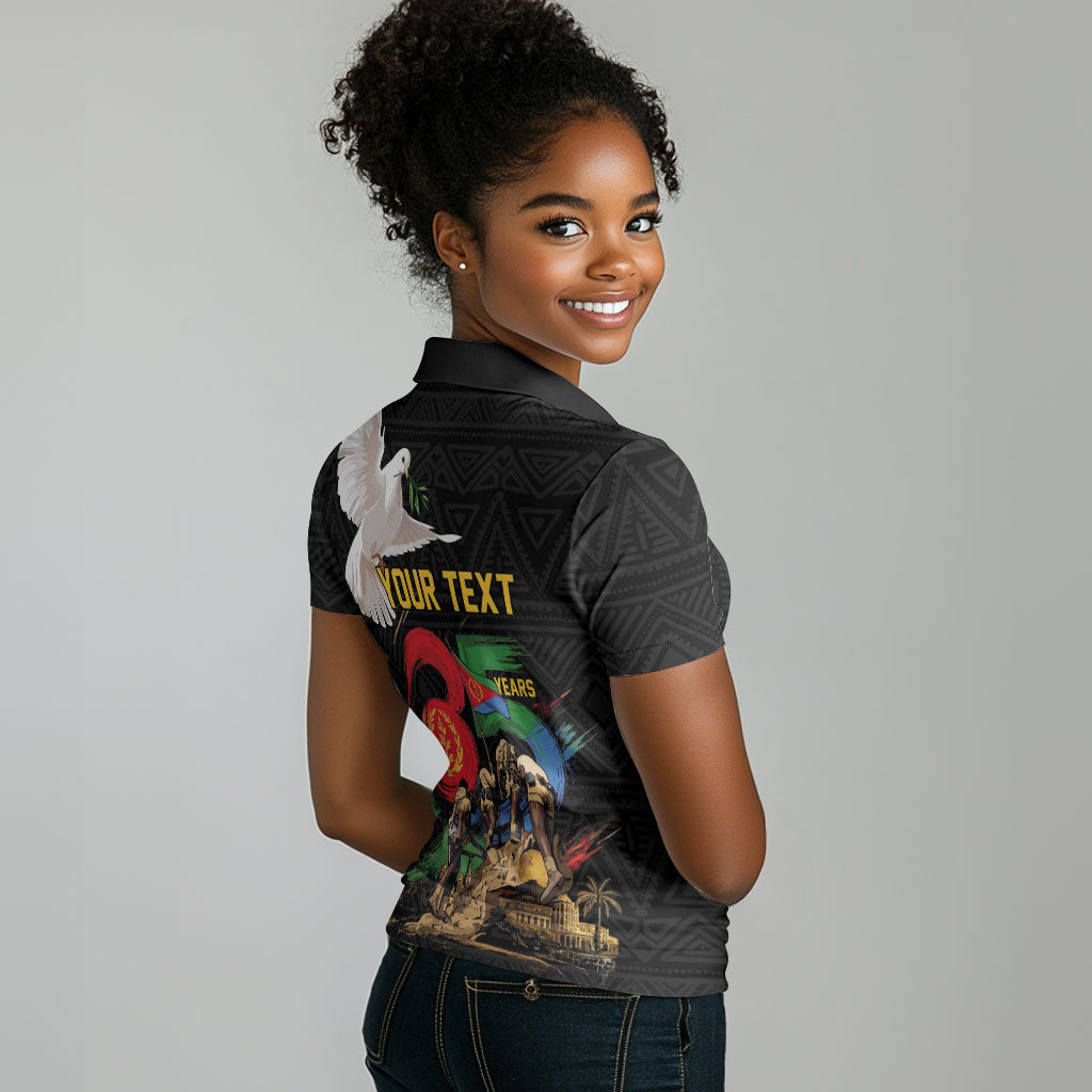 Personalized Eritrea Independence 35 Years Women Polo Shirt Freedom Fighters Heritage
