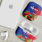 Personalized Afro-Haitians Tropical AirPods Case Fleur-De-Lis Veves Motif - African Pride
