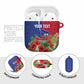 Personalized Afro-Haitians Tropical AirPods Case Fleur-De-Lis Veves Motif - African Pride