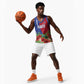Personalized Afro-Haitians Tropical Basketball Jersey Fleur-De-Lis Veves Motif - African Pride
