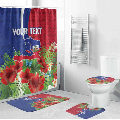 Personalized Afro-Haitians Tropical Bathroom Set Fleur-De-Lis Veves Motif - African Pride