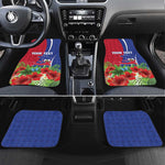 Personalized Afro-Haitians Tropical Car Mats Fleur-De-Lis Veves Motif - African Pride