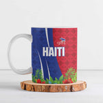 Personalized Afro-Haitians Tropical Ceramic Mug Fleur-De-Lis Veves Motif - African Pride
