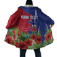 Personalized Afro-Haitians Tropical Cloak Fleur-De-Lis Veves Motif - African Pride