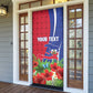 Personalized Afro-Haitians Tropical Door Cover Fleur-De-Lis Veves Motif - African Pride