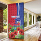 Personalized Afro-Haitians Tropical Door Cover Fleur-De-Lis Veves Motif - African Pride