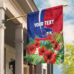 Personalized Afro-Haitians Tropical Garden Flag Fleur-De-Lis Veves Motif - African Pride