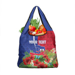 Personalized Afro-Haitians Tropical Grocery Bag Fleur-De-Lis Veves Motif - African Pride