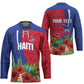 Personalized Afro-Haitians Tropical Hockey Jersey Fleur-De-Lis Veves Motif - African Pride