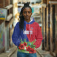Personalized Afro-Haitians Tropical Hoodie Fleur-De-Lis Veves Motif - African Pride