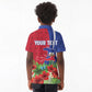Personalized Afro-Haitians Tropical Kid Polo Shirt Fleur-De-Lis Veves Motif LT18
