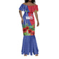 Personalized Afro-Haitians Tropical Mermaid Dress Fleur-De-Lis Veves Motif LT18