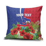 Personalized Afro-Haitians Tropical Pillow Cover Fleur-De-Lis Veves Motif - African Pride