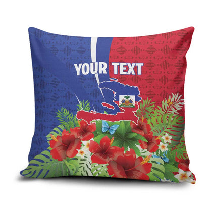 Personalized Afro-Haitians Tropical Pillow Cover Fleur-De-Lis Veves Motif - African Pride