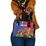 Personalized Afro-Haitians Tropical Shoulder Handbag Fleur-De-Lis Veves Motif - African Pride