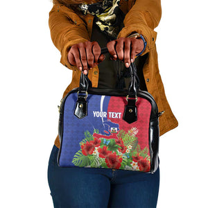 Personalized Afro-Haitians Tropical Shoulder Handbag Fleur-De-Lis Veves Motif - African Pride