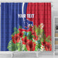 Personalized Afro-Haitians Tropical Shower Curtain Fleur-De-Lis Veves Motif - African Pride