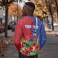 Personalized Afro-Haitians Tropical Sweatshirt Fleur-De-Lis Veves Motif - African Pride
