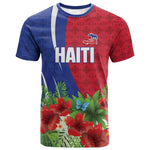 Personalized Afro-Haitians Tropical T shirt Fleur-De-Lis Veves Motif LT18