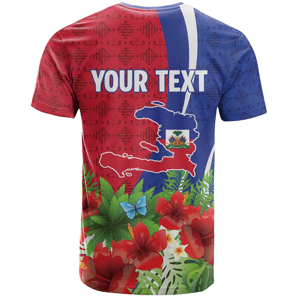 Personalized Afro-Haitians Tropical T shirt Fleur-De-Lis Veves Motif LT18