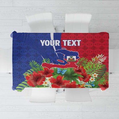 Personalized Afro-Haitians Tropical Tablecloth Fleur-De-Lis Veves Motif - African Pride